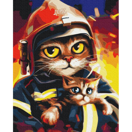 Картина за номерами Котик ДСНС 40*50см