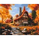 Картина за номерами Хатинка осені 40*50см