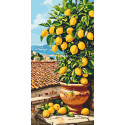 Картина за номерами Натюрморт. Цитрусове дерево (лимон) 40*80 см LW 5116