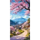 Картина за номерами Краса японської сакури 40*80 см LW 5141