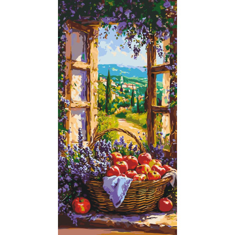 Картина за номерами  Фруктовий кошик 40*80 см LW 5133