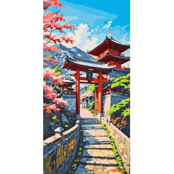 Картина за номерами  Японська весна 40*80 см LW 5148