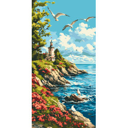 Картина за номерами Морський ранок 40*80 см LW 5118