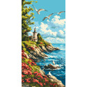 Картина за номерами Морський ранок 40*80 см LW 5118