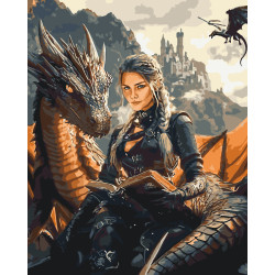 Картина за номерами Четверте крило. Обрана драконом 40*50 см  LW3522