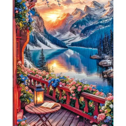 Алмазна мозаїка Гірська краса NT085  40х50см