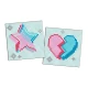 Алмазна мозаїка на магнітній основі для дітей "LOL Surprise! Зірка і розбите серце" 9x9см, набір із 2 сюжетів