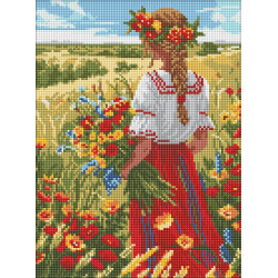 Алмазна мозаїка "У рідних полях" 30x40см AMO8057