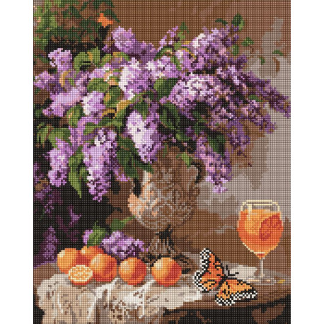 Алмазна мозаїка "Бузковий аромат" 40*50см AMO8125
