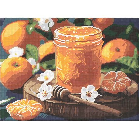 Алмазна мозаїка "Мандаринове варення" 30*40см AMO8128
