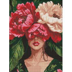 Алмазна мозаїка "Загадкові півонії" 30x40см AMO8157