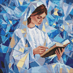 Алмазна мозаїка "Тихе чтиво" 40х40см AMO8231