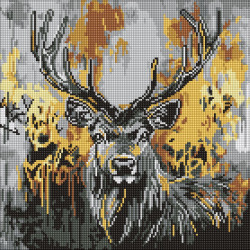 Алмазна мозаїка "Золотий олень" 40*40см AMO8257