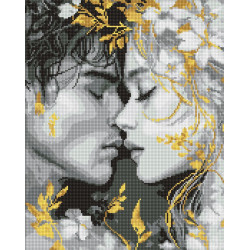 Алмазна мозаїка "Погляд губами" 40*50см AMO8258