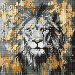 Алмазна мозаїка "Золотий Лев" 40*40см AMO8259