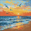 Алмазна мозаїка "На узбережжі моря" 30*30см AMO8271