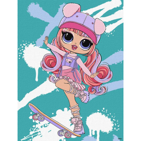 Картина за номерами  Tweens L.O.L. Skate Dance Ali Dance 30х40см  КНО1208