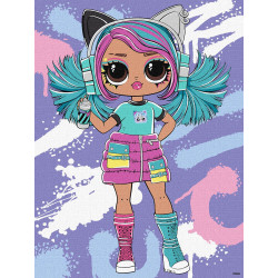 Картина за номерами  Tweens L.O.L. Skate Dance Emma Emo 30х40см  КНО1212