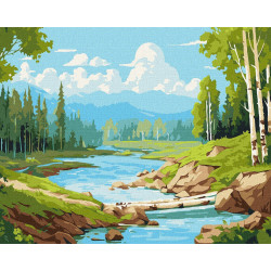 Картини за номерами У березовому гаю 40х50см  КНО6341