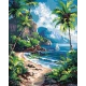 Картина за номерами Тропічний рай 40*50см  КНО2795