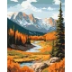 Картина за номерами Осінь в горах 40*50см  11043-AC