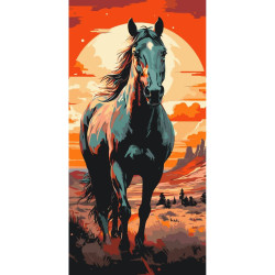 Картина за номерами Horse art 40*80см  11541-AC