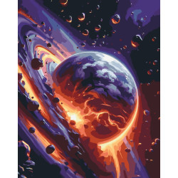 Картина за номерами Самотня планета 40*50см  16505-AC
