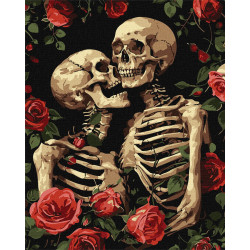 Картина за номерами Закохані скелети 40х50см КНО5180