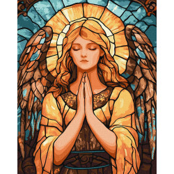 Картина за номерами Вітраж. Я прошу у небес 40х50см КНО8606