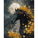 Картина за номерами Кінь і вітер з фарбами металік 40х50см КНО6836