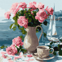 Картина за номерами Ранкові троянди 40х40см
