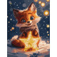 Картина за номерами Мрійливе лисеня 30x40см КНО6696