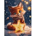Картина за номерами Мрійливе лисеня 30x40см КНО6696