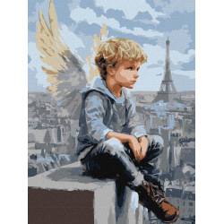 Картина за номерами Хлопчик-янгол 30х40см КНО8684