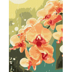 Картина за номерами Орхідея в краплях 30x40см КНО3325