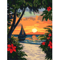 Картина за номерами Краса тропіків 30*40см КНО6393