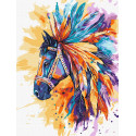 Картина за номерами Яскравий кінь 30х40см КНО6767