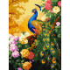 Картина за номерами Павич у квітах 30х40см КНО6806
