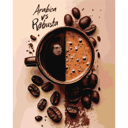 Картина за номерами Натюрморт. Смак кави 40*50 см  LW 3547