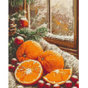 Алмазна мозаїка Цитрусовий аромат. Зима 40*50 см  OD 3548