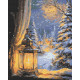 Алмазна мозаїка Зимова ніч 40*50 см OD 3549
