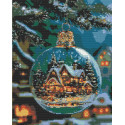 Алмазна мозаїка Різдвяна ніч 40*50 см OD 3550