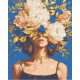 Алмазна мозаїка Дівчина у півоніях 40*50 см OD 11080