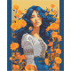 Алмазна мозаїка Український сюжет. Дівчина українка 40*50 см OD 30040