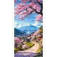 Картина за номерами Краса японської сакури 40*80 см LW 5141