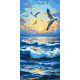 Картина за номерами Політ на хвилях 40*80 см LW 5125