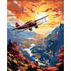 Картина за номерами На літаку. Пейзаж 40*50 см LW 3332