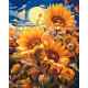 Картина за номерами  Яскраві соняшники під місяцем 40*50 см LW 04070