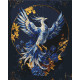 Картина за номерами Фенікс з фарбами металік 40*50 см LW 3447
