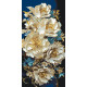 Картина за номерами Півонії з фарбами металік  40*80 см LW 5166